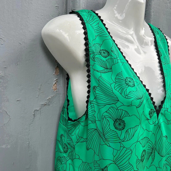 The Kooples Poppy-Print Sleeveless Top, BNWT, size “2” (M) - Picture 8 of 14